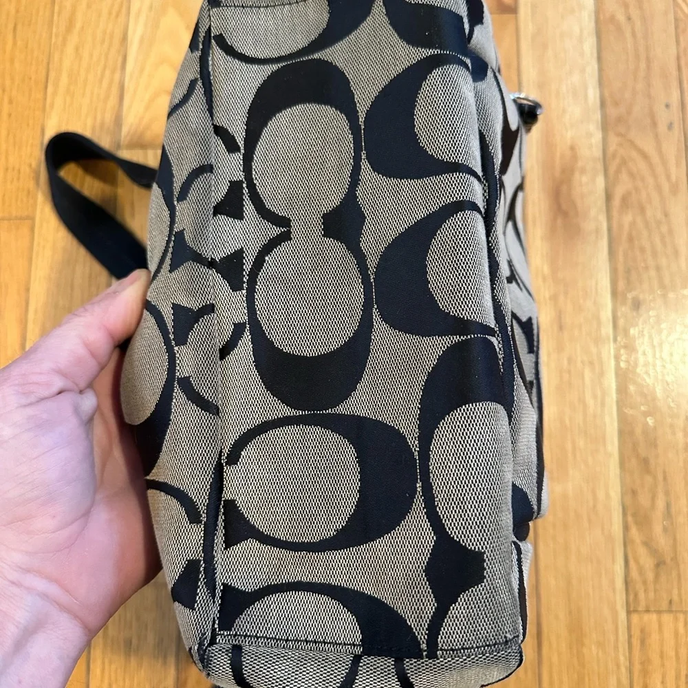Coach Gray and Black Signature Backpack - Picture 6 of 6